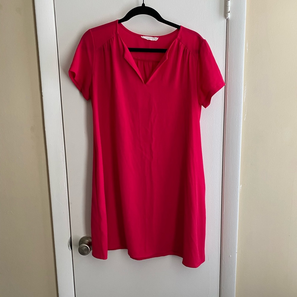 LUSH Women’s Fuchsia pink shift dress size small NWOT